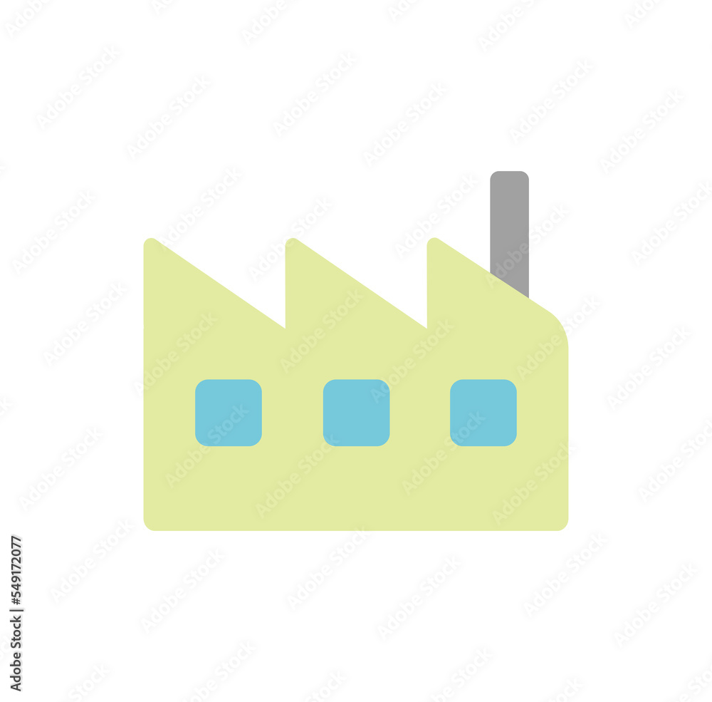 Factory illustration icon / png ( background transparent ) Factory illustration icon / png ( background transparent )