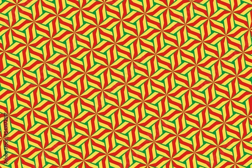 Geometric pattern in the colors of the national flag of Republic of the Congo. The colors of Republic of the Congo.