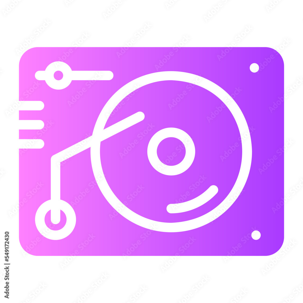 dj gradient icon dj gradient icon