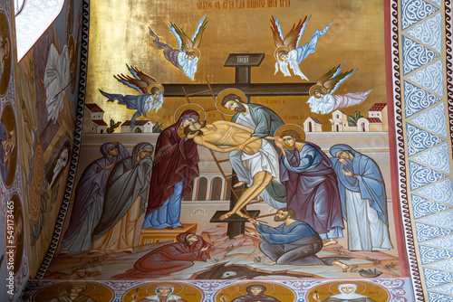 Removal from the cross. Fresco