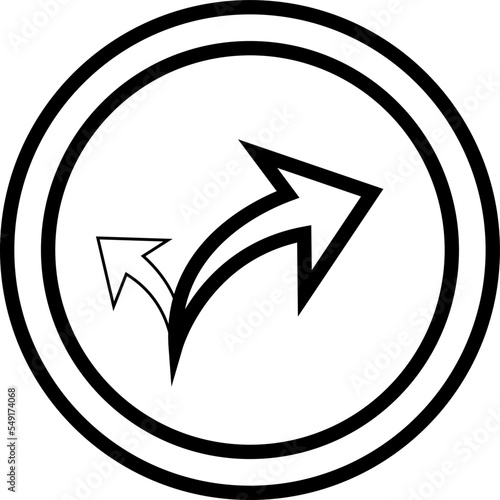 refresh button, editable arrow icon with black and white style, Arrows icons. Web page and mobile application forward refresh and return symbols, Right arrow icon outline, and linear vector. reply ico