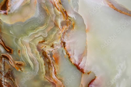 Fototapeta Naklejka Na Ścianę i Meble -  Close up of the pattern and color of the surface of a raw jade stone