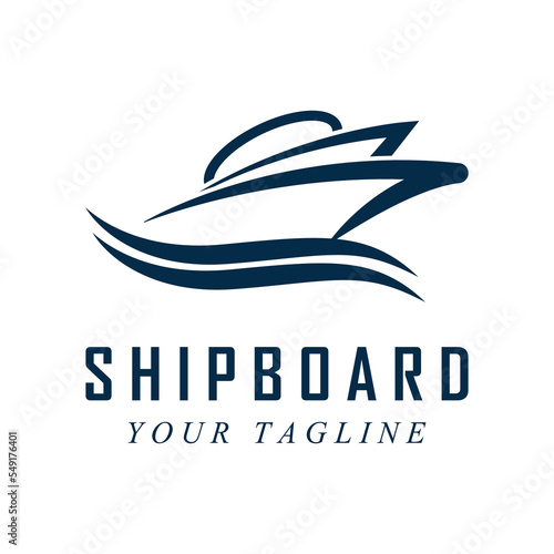 shipboard logo and vector with slogan template