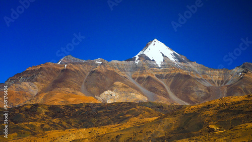 mountain scene in spiti, india