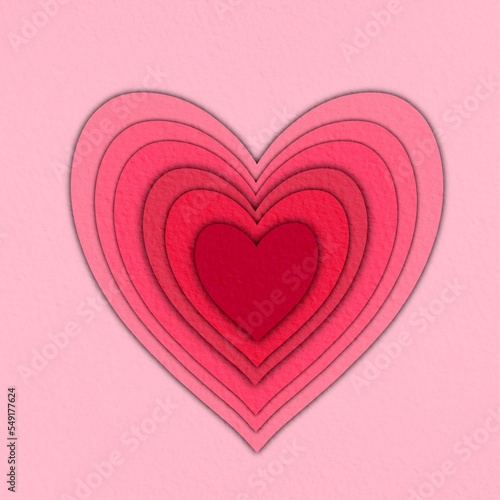 pink heart on a pink background