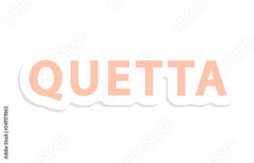 Quetta, prefix from metric system sticker