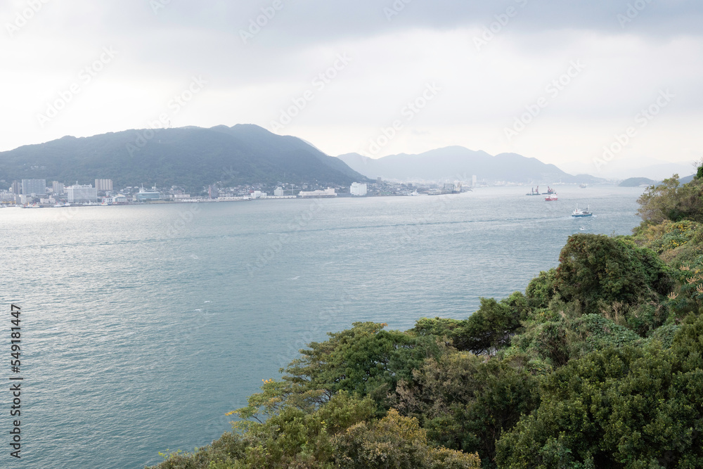 View of Kanmon Strait from Shimonoseki