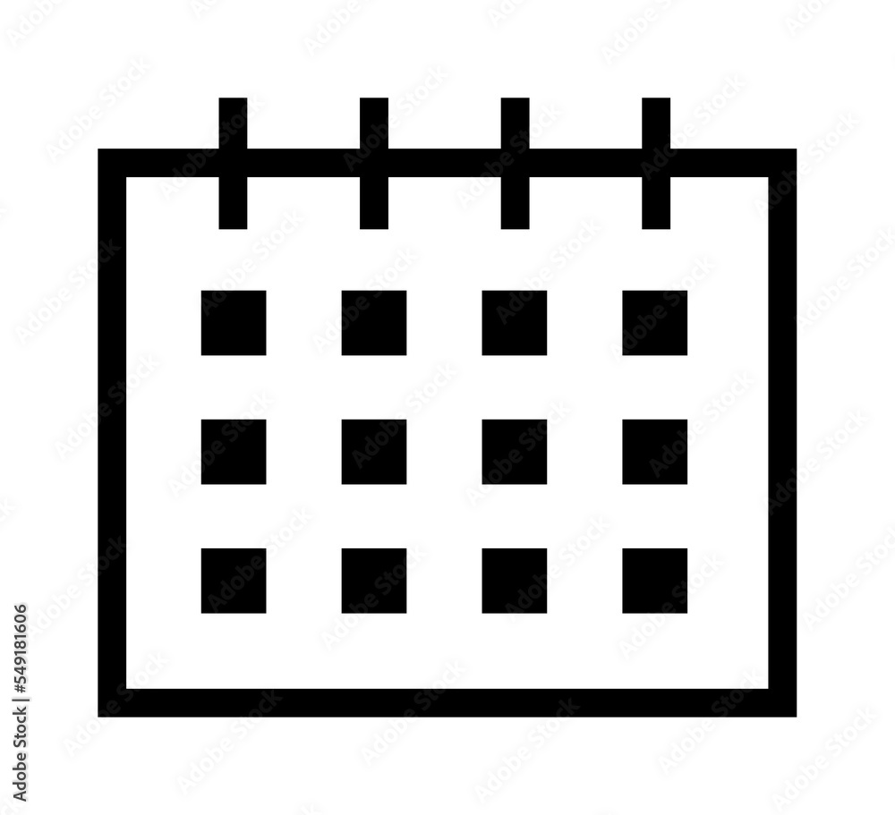 thin line sharp icon / calendar, schedule / png ( background transparent ) thin line sharp icon / calendar, schedule / png ( background transparent )