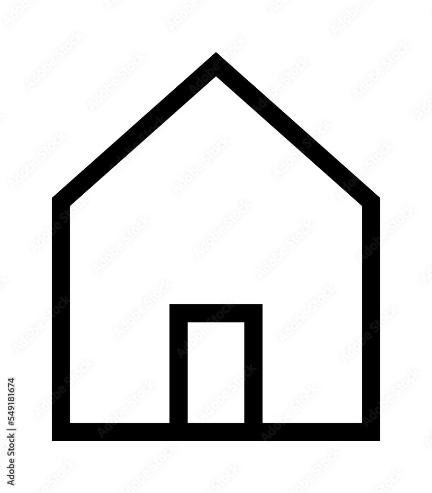 thin line sharp icon / house, home / png ( background transparent ) thin line sharp icon / house, home / png ( background transparent )