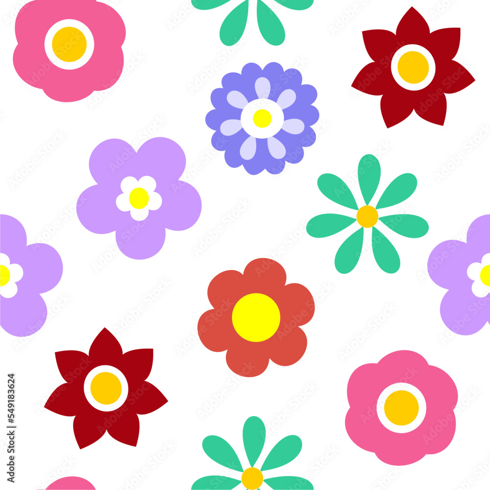 Collage contemporary floral seamless pattern Collage contemporary floral seamless pattern