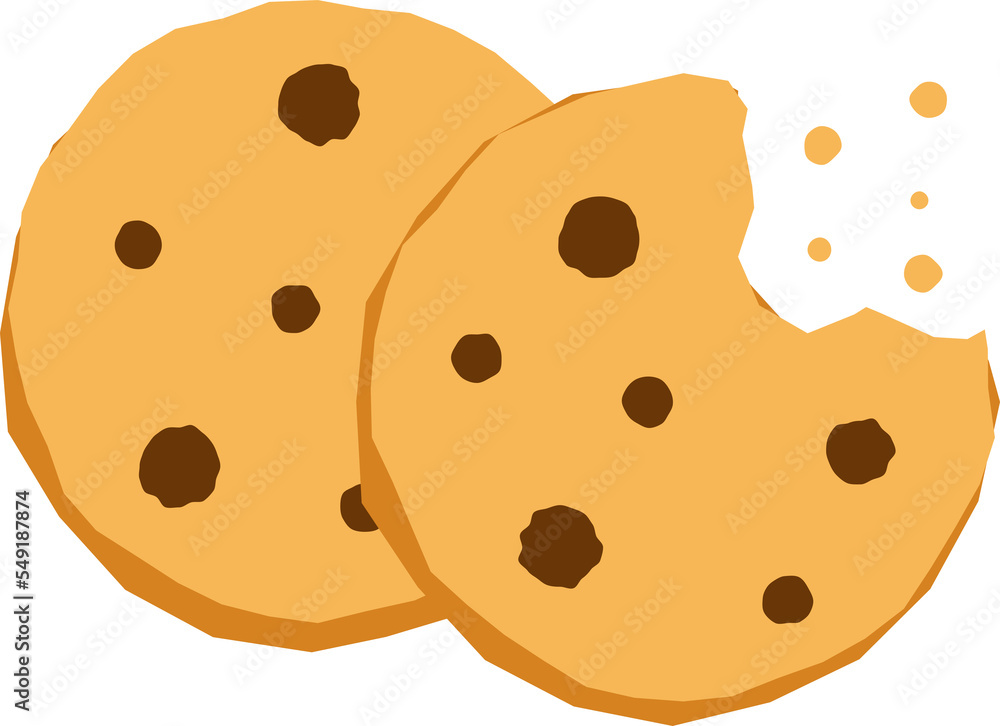 Cartoon cookies icon. Cartoon cookies icon.
