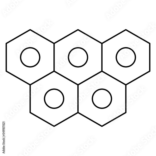 Stem cell colony. Modern minimal black thin line vector icon isolated on transparent background. Line thickness editable