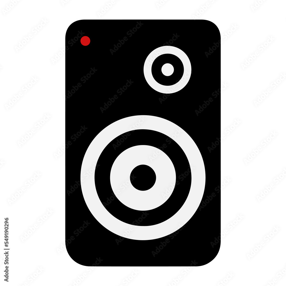 Flat Black Simple Speaker Icon Flat Black Simple Speaker Icon