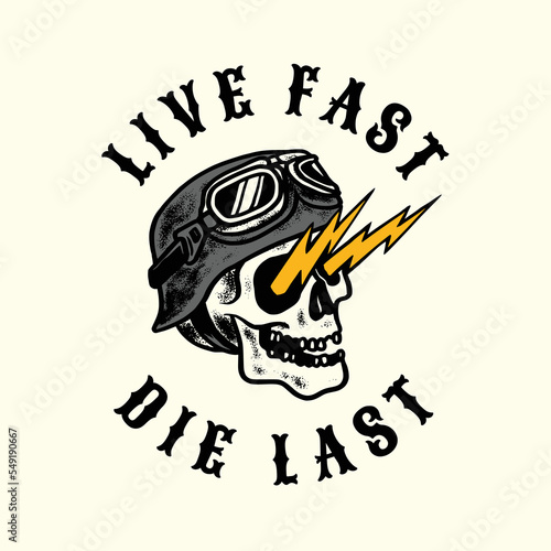 Vintage Motorcycle Adventure, Motocross Club. Hand drawn Vector illustration