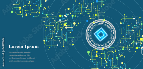 幾何学 抽象 AI 人工知能 科学 背景