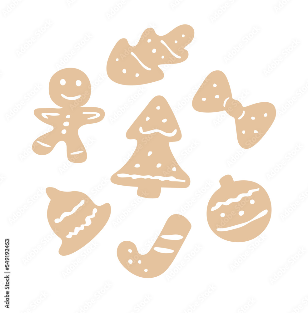 Pierniki ilustracja Gingerbreads illustration Pierniki ilustracja Gingerbreads illustration