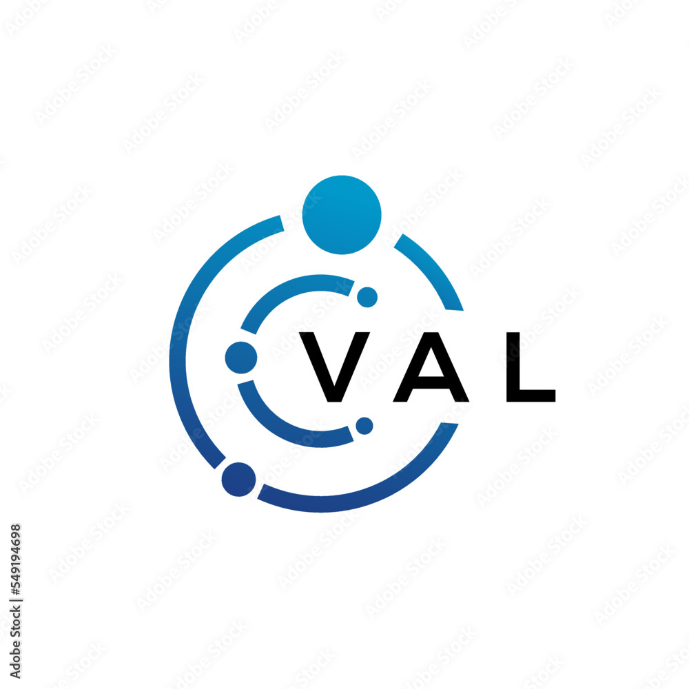 VAL letter technology logo design on white background. VAL creative initials letter IT logo concept. VAL letter design. VAL letter technology logo design on white background. VAL creative initials letter IT logo concept. VAL letter design.
