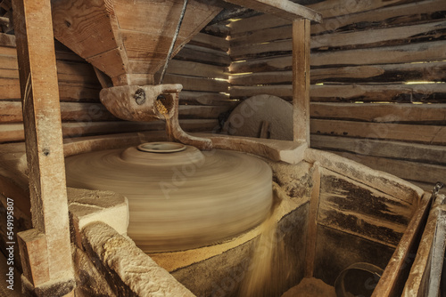 Working old water powered grist mill photo