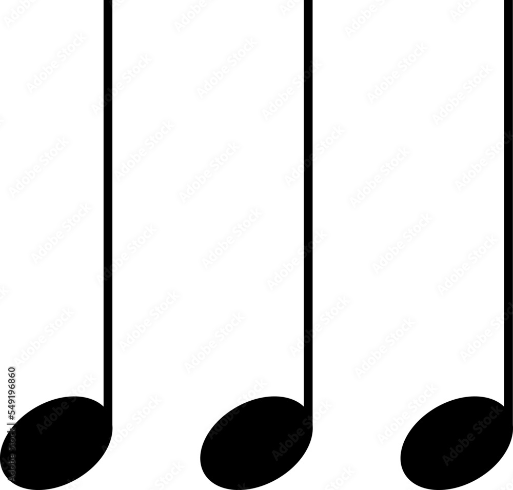 Musical Notes, Keys, Pauses and other symbols in the vector. A complete