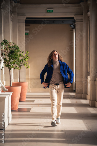 person walking on the street