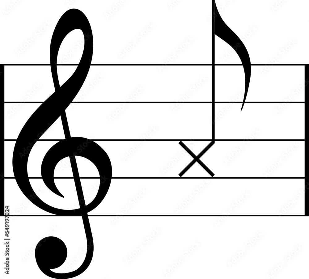 Musical Notes, Keys, Pauses and other symbols in the vector. A complete