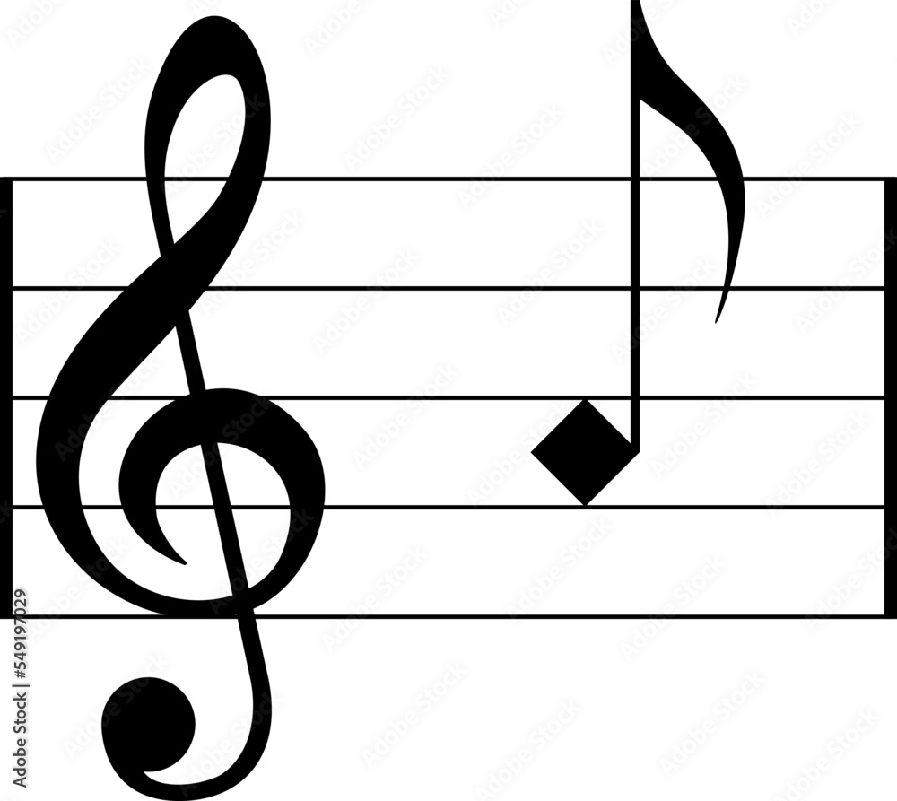 Musical Notes, Keys, Pauses and other symbols in the vector. A complete