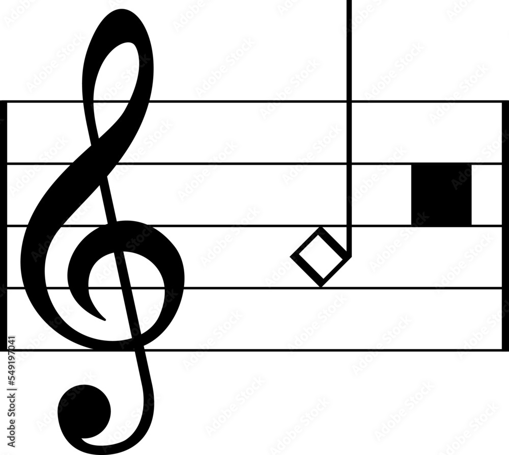 Musical Notes, Keys, Pauses and other symbols in the vector. A complete