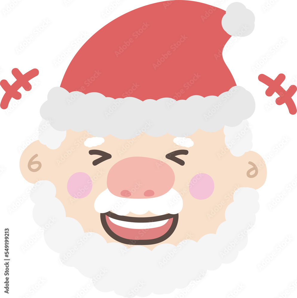 Cute Santa Laughing Pattern