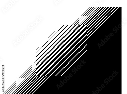 Smooth striped vector transition from black to white. For wall design, interior, printing, clothes, web. Striped pattern, Modern vector background.