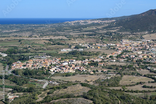 Veduta dei paesi di Viddalba e Badesi dalla torre di Casteldoria photo