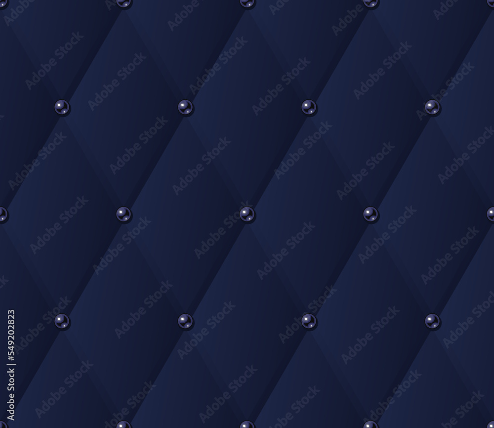 Classic volume seamless pattern with rhombic grid. Dark blue background. Classic volume seamless pattern with rhombic grid. Dark blue background.
