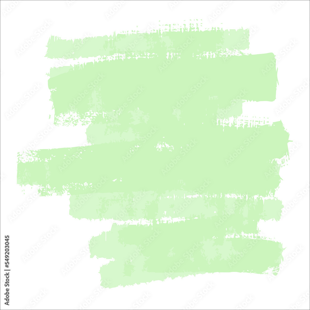 Obraz premium A green delicate cute spot of paint without a background. Vector brushstroke for backgrounds and other designs.