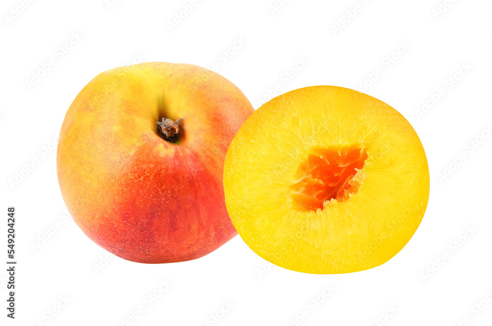 Nectarine fruit isolated on transparene png Nectarine fruit isolated on transparene png
