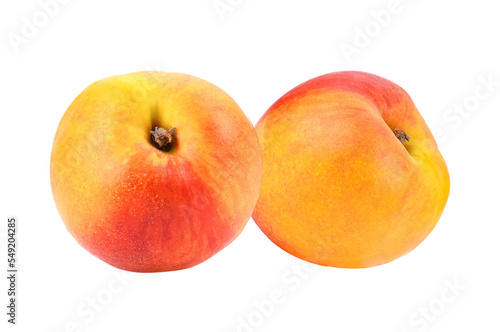 Nectarine fruit isolated on transparene png