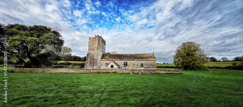 Valokuva Panorama of Whitcombe church, in the parish of Whitcombe, Dorset, England