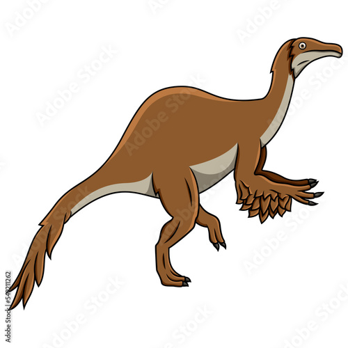Cartoon Deinocheirus isolated on white background © Ciputra
