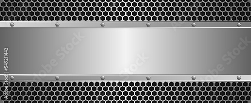 long metallic banner