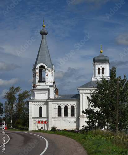 An old Russian church in the City of Volkhov.