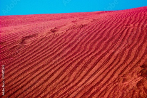 Scenic view of Simpson Desert in Australia photo