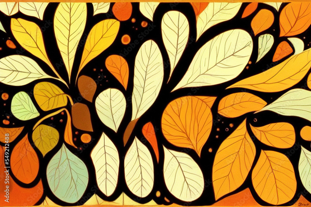 delicate autumn leaves art artwork on black background. computer generated digital painting of brown leaves nature wallpaper. botanical abstract design. delicate autumn leaves art artwork on black background. computer generated digital painting of brown leaves nature wallpaper. botanical abstract design.