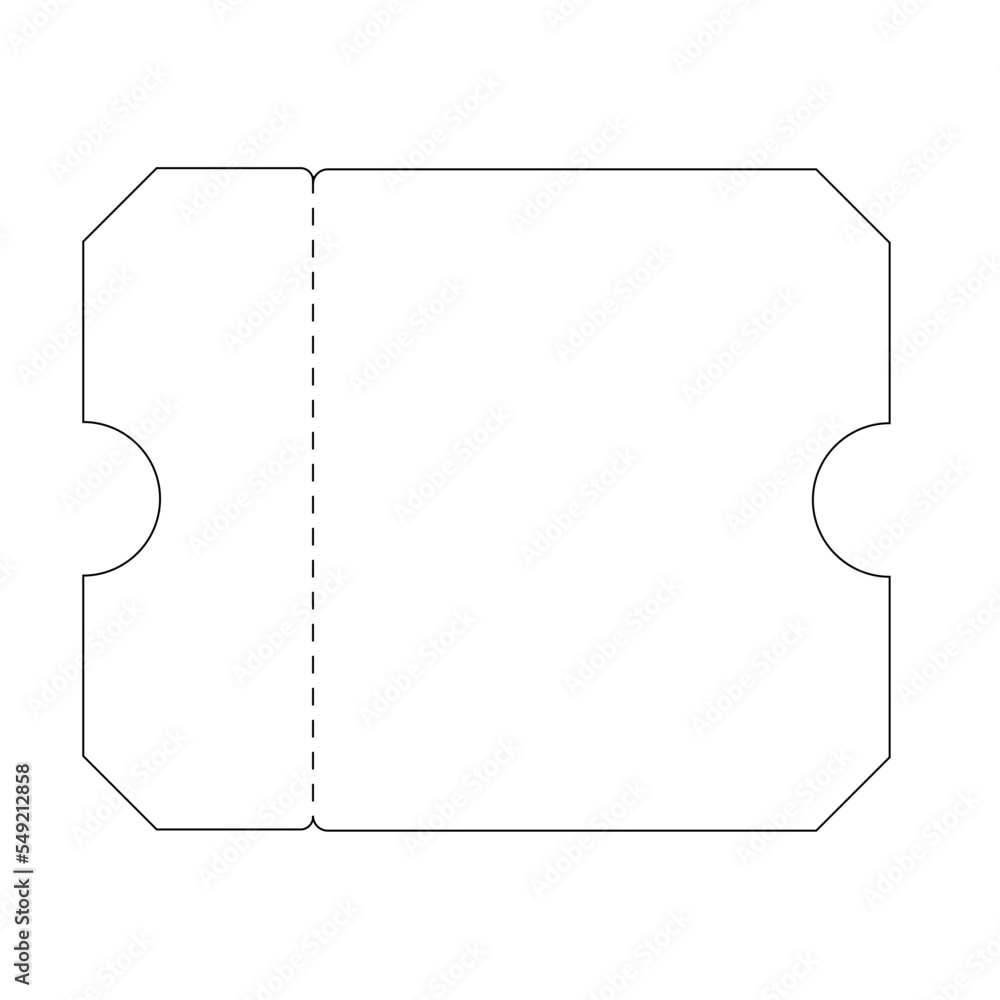 outline simple 2 tone tear ticket price Chamfer corner shape outline simple 2 tone tear ticket price Chamfer corner shape