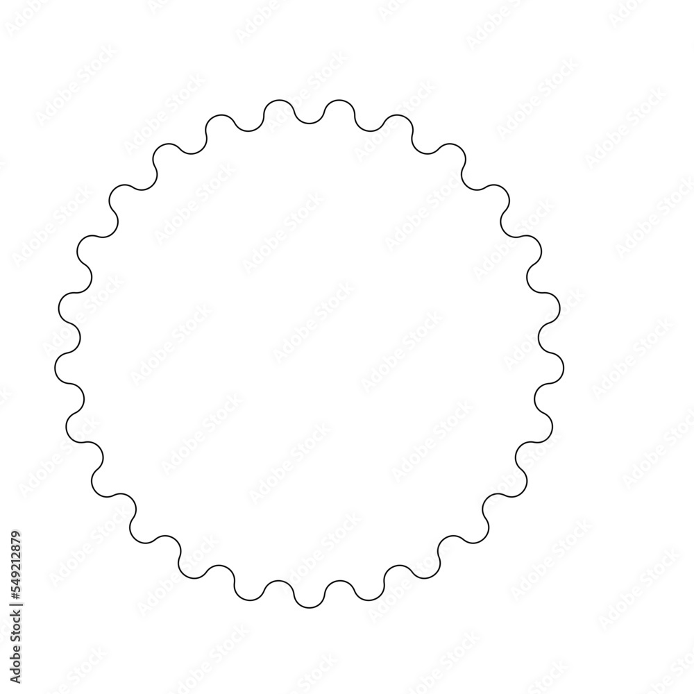 outline Smooth Poly Pointed Circle