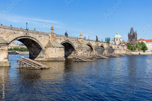 Charles Bridge (karluv most) In Prague, Czech Republic