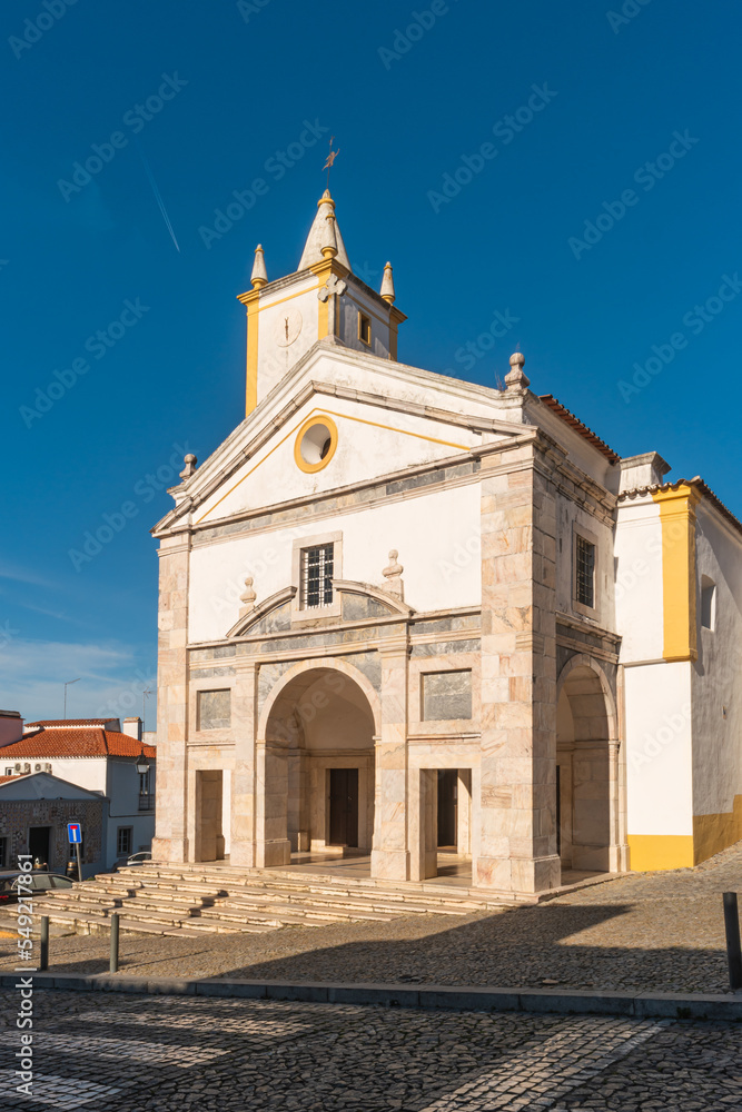 Church of Saint Mamede in Evora. Evora is a pleasant medium-sized city and has numerous monuments.