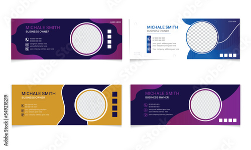  social media cover and web banner template design set