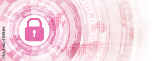 communication network cyber security technology background image