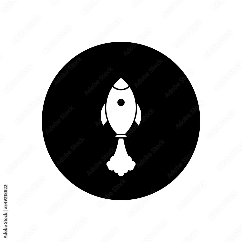 Rocket icon vector. Launch sign symbol illustration Rocket icon vector. Launch sign symbol illustration