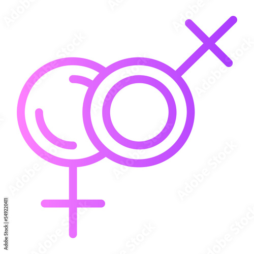 same sex gradient icon