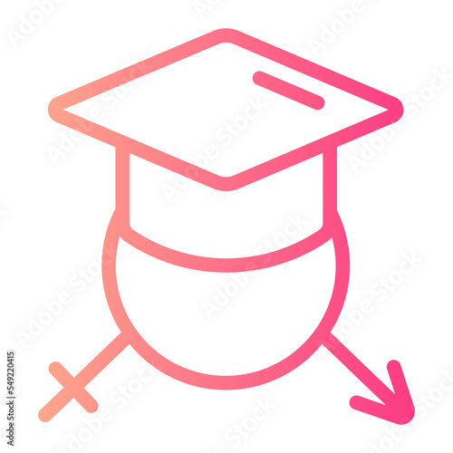 sex education gradient icon