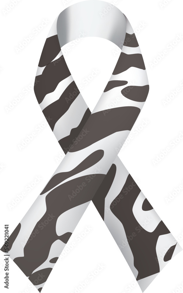 Zebra ribbon awareness Carcinoid Cancer, EhlersDanlos Syndrome, Rare